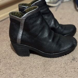 Black Fly London leather boots